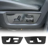 ABS Auto Elektrische Zitting Afschaffingspaneel Decor Cover voor Dodge RAM 1500 10-17 Interieuraccessoires Koolstofvezel