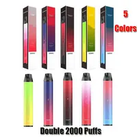 Puff Double Disposable Pod 2 in 1 E-cigarette Device 2000 Puffs 900mAh Battery 6ml Prefilled Cartridge Vape Pen VS Bar Bang XXL a30