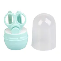 Adorável bebê prego cuidado conjunto criança tesoura prático bebê esferográfica trimmer conveniente diário bebê unha shell shear kit manicure a46