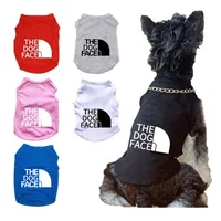 T-shirt de la maillot d'été T-shirt T-shirt Dog Visage chiot Cool Chiot Vestes Dog Vêtements Sublimation Vêtements souple respirant pour Petits chiens Moyenne Cats XS-5XL Grossiste 263