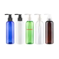 200ml PET PET Lotion Cream Shampoo Doccia Gel Pump Bottle 200CC Plastica Cosmetic Travel Packaging Container DIY 30pcs / Lotpls Order