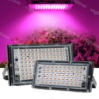 Grow Lights Full Spectrum Light 50W 100W con spina EU Plug 1,5 m Switch AC180-245V per serra Fiore Idroponica Seminatrice Phyto lampada EUB