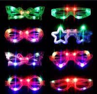 Led Glasses Kids Light Up Glowing Eyewear Party Supplies Birthday Christmas Shutter Shades Multi Shapes