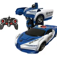 2 i 1 elektrisk rc bil transformation robotar barn pojkar leksaker utomhus fjärrkontroll sport deformation modell leksak 220125