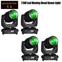 Gigertop New 75W Led Moving Head Beam Light Night Club/Theater Stage Backdrop Decoration Professional Factory x 4