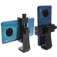 Viaje trípode montaje adaptador teléfono celular móvil soportista vertical 360 trípodes soporte para celdas teléfonos cámaras soportes