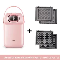 Maker pane mini waffle elettrici maker multifunzione semplice macchina per la colazione a luce semplice 220V Home Press uovo tostapane sandwich