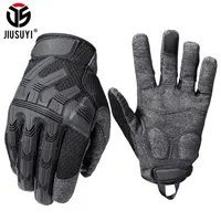 Jiusuyi Guanti da dito Full Gloves Tactical Glove Nero Swat Mittens Army Military Gomma Touch Screen Airsoft Bicycle Paintball Men 220113