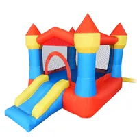 Children's Mini Inflatable Castles For Sale Garden Supplies Small Jumping Jumper with Slide Funny Trampoline Moonwalk Bouncer Castle Indoor Outdoor Party Kids Play