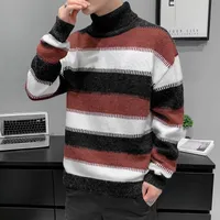 남자 스웨터 준비 주식 망 거북이 목 스웨터 캐주얼 니트웨어 가을 겨울 패션 느슨한 성격 의류. 좋은 품질 저렴한 품질