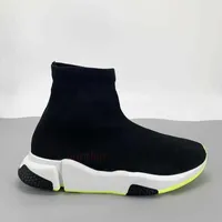 2021 Men fashion Paris casual sock shoes triple black white green red Top quality Luxury women trainers mens sneakers US 6-12 hot topshop999