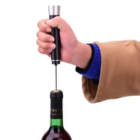 Hava Pompası Şarap Şişesi Açacağı Hava Basıncı Vakum Kırmızı Şarap Stoper Bira Kapak Açacağı Tirbuşon Corkler Aracı Paslanmaz Çelik Pin V4