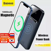 Baseus Power Bank 10000mAh ل iPhone 13 شاحن لاسلكي PD 20W شاحن سريع البطارية الخارجية شاحن محمول لفون 12