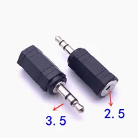 3,5mm männlich auf 2,5 mm weibliche Stereo-Audio-Mic-Stecker-Adapter-Mini-Buchse-Konverter-Adapter