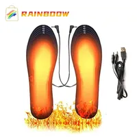 Solette da scarpe riscaldate USB Piedi Caldo caldo calza CAD Riscaldamento elettrico riscaldamento elettrico Lavabile Unisex Plantillas Para Los 220207
