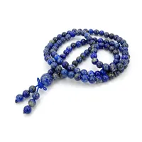 Frisado, fios FYJS Unique Weave artesanal 6 mm Round Beads Tiger Olho Pedra Pulseira Lapis Lazuli Estilo Étnico Jóias1