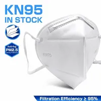 KN95 마스크  고품질 방진 PM2.5 통기성 95 % 페이스 마스크 재사용 가능한 안티 먼지 다채로운 검은 흰색 회색 파란색 귀 후크 마스크