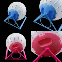 Цветовая крышка Pet Runing Ball Hamster Кронштейн Роликовый ролик бодибилдинг спортивный бегун кристалл прозрачный пластиковый домашние животные поставляет горячие продажи 5 49JY M2