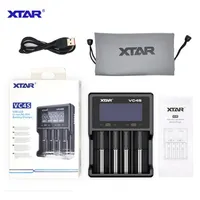 Xtar VC4s Chager NiMH-Ladegerät mit LCD-Display für 10440 18650 18350 26650 32650 Li-Ion-Batterien Chargersa35280r