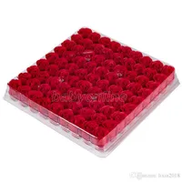 Großhandel 81 teile / box handgemachte rose seife künstliche getrocknete blumen mutter tag hochzeit valentines tag weihnachtsgeschenkdekoration für zu hause