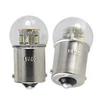 Bulbos AMPOLLETAS LED LIGHT 1156 BA15S 6V 12V 24V 36V 48V 1.5W S25 CANBUS AUTOMÁTICO AUTOMÁTICO Lámpara de la señal de la lámpara de la lámpara de la bombilla de la bulbo de la cola para el automóvil