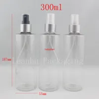 300ml x 20 Trasparente Vuoto Spray Plastica Cosmetic Bottle 300CC Fine Mist Spruzzatore Refil Bottles PackagingGood Quality