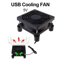 9 cm / 12cm Fan refrigerador DC 5V USB fonte de alimentação de alimentação Fan para roteador TV Set-top Box Radiador Refrigerador DIY Reparação1