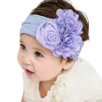 Niños DIEVENCIA Arco para niña Oído Hairbands Newborn Toddler Flowers Turban Headband Headwear Accesorios Bebé niña
