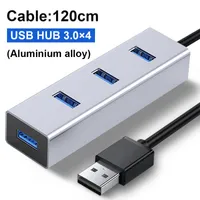 Hubs Hub USB Multi 2.0 Splitter High Speed ​​4/7 Port Allt i en för PC Windows-datortillbehör
