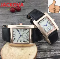 Women Men Lovers Fashion Watch 35mm 28mm stainless steel case Leather strap high quality quartz clock waterproof watches bracelet