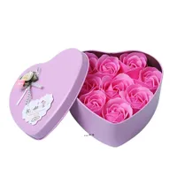 Valentines Day Gift Rose Soap Flowers Scented Bath Body Petal Foam Artificial Flower DIY Wreath Home Decoration NHA11826