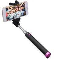 Stock américain Selfie Stick Bluetooth, ISNAP x Monopod extensible avec obturateur distant Bluetooth intégré pour iPhone 8/7 / 7p / 6S / 6P / 5S GALA4719