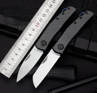 ZT Knife 0230 ZT0235 Pocket Folding Knife D2 Blade CNC Carbon Fiber Handle Tactical Knife Hunting Fishing Knives EDC Tools a3090