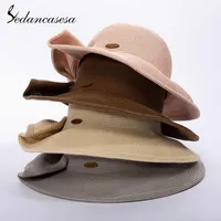 Wide Brim Hats Sedancasesa Summer For Women Straw Sun Visors Cap Hand Made Bowknot Ladies Hat Travel Beach Caps Girls Sombreros1