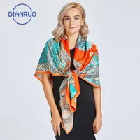 الأوشحة Dianruo 2021 الأزياء الحجاب وشاح المرأة الصيف الحرير شالات سيدة الأغطية لينة الباشيمينا الإناث شاطئ سرق باندانا R3871
