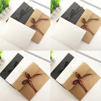 24 * 18 * 0.7cm Prezenty Wrap Duży Kraft Photo Envelope Box Pocztówka Opakowanie Case White Paper Gift Koperty na Silk Scarf z Wstążkami DHL 8 N2