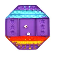 Fidget Toys Rainbow Styles Board Family One Puzzle Game Fidgets Sensory Autism Special Needs Anxiety Stress Reliever for Officea33326W