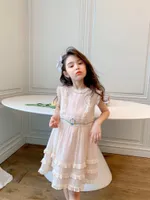 3-14Yrs high quality Toddler Girl Summer floral Dresses Lace Tutu Party Princess Dress Baby Girl Casual Clothes Children Clothing