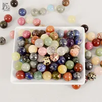 100g Crystal Balls med naturliga stenar och mineraler Sphere Feng Shui Natural Stone Healing Chakra Hand Massage Balls T200117
