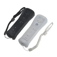 Controladores de nunchuk de juegos inalámbricos con correa de caja de silicona para Nintendo Wii Console 40pcs / lot