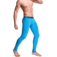 Homem inverno calças aquecidas ropa interior paravio sexy macho pijama térmica underwear homens leggings gay longo john hombre largo lj201008