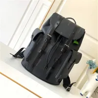 2021 de alta qualidade couro christopher mochila luxurys designer knapsack homens mulheres clássico flores peitoral schoolbag back pack