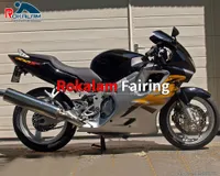 Motorcykel Fairings för Honda CBR600 F4 CBR 600 600F CBRF4 CBR600F4 Sliver Black Bodywork Fairing 99 00 1999 2000 (formsprutning)