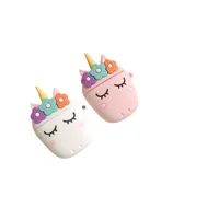 Star Rainbow Silicone,2021 Newest 3D Cute Cartoon Unicorn Airpods Case Skin for Kids Girls Women for Airpods 1 2 pro