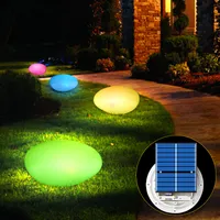 장식 야간 조명 태양 전원 램프 RGB 색상 변경 태양 빛 무선 방수 정원 잔디 보안 조명