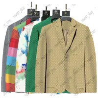 Одежда в западном стиле мужские Blazers Mix Style дизайнер осень роскошные валютные пальто SLIM FIT повседневные животные сетки геометрия лоскутное печать мужские модные платья