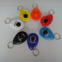 7 Färger Dog Trainer Husdjur Undervisning Verktyg ABS Agility Aid Armband Lantering Button Clicker Sondare Pet Trainers Supplies Portable 2 8sn M2