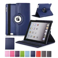360 Roterende standaard Tablet PC -cases voor iPad 10e 10.9 Pro11 Mini 6 Mini 5 Air 5 Air 9.7 Pro 10.5 10.2 Samsung Tab T510 P610 T870 T870 T500 X200 X700 PU LEDERLIJK SLAAP STANDKANT Cover
