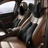 Seat Cushions Quality Car Lumbar Rest Pillow Travel For Memory Foam Headrest Cushion Neck Universal 2022