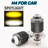 1Piece H4 LED Car Headlight Mini Projector Lens spotlight For jazz city